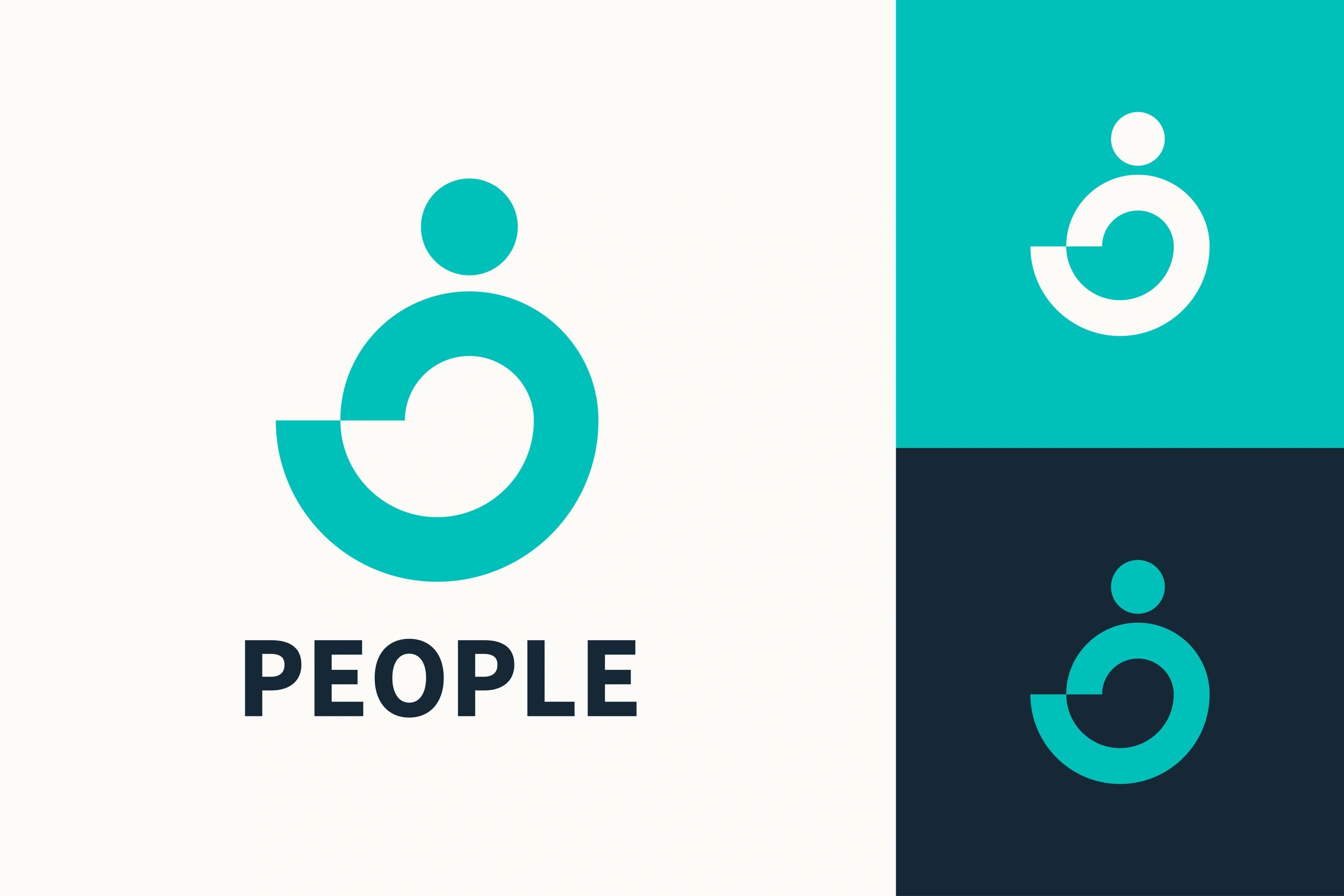 Abstract community style partner logo